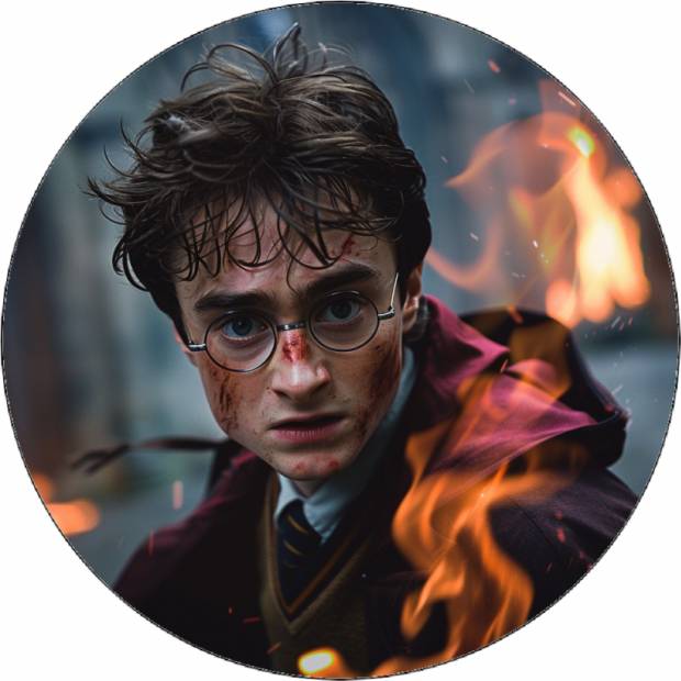 Jedlý papír Harry Potter v akci 19,5 cm