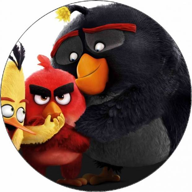 Jedlý papír Angry birds přátelé 19,5 cm