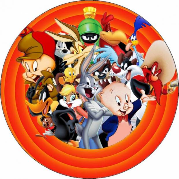 Jedlý papír Looney Tunes postavy 19,5 cm