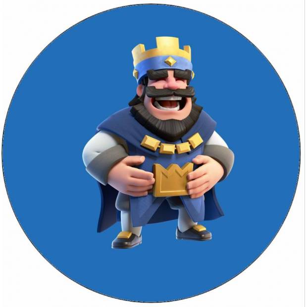 Jedlý papír Clash Royale král smějící se 19,5 cm