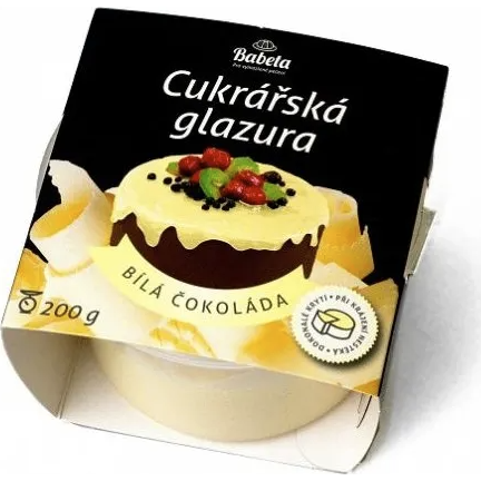 Cukrářská glazura bílá čokoláda 200g - Kovandovi