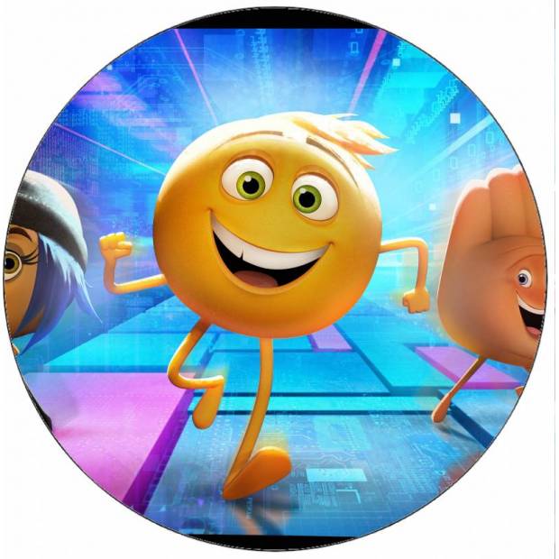 Jedlý papír Emoji ve filmu smajlíci 19,5 cm