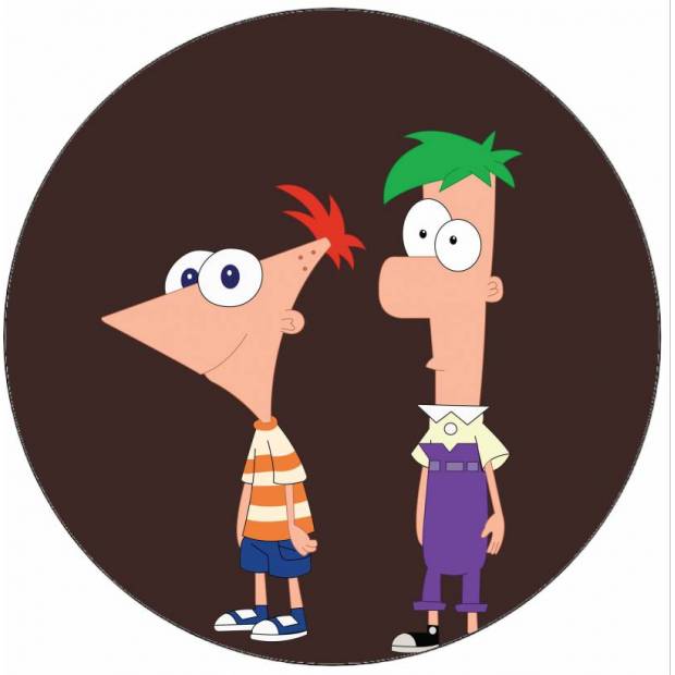 Jedlý papír Phineas and Ferb 19,5 cm