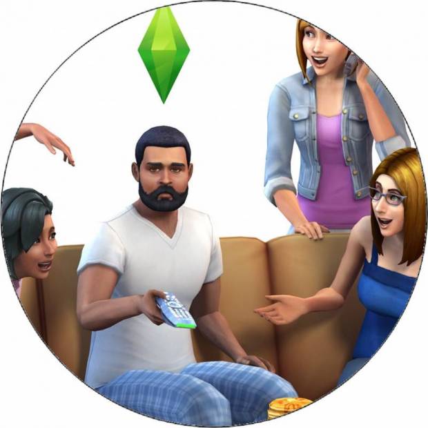 Jedlý papír The Sims postavy ze hry 19,5 cm