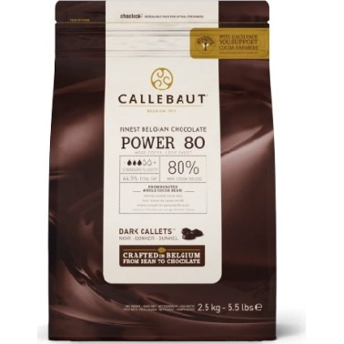 Barry Callebaut Čokoláda 80 power hořká 2,5kg - Callebaut