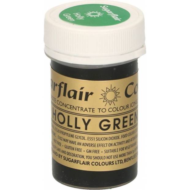 Gelová barva holly green 25g - Sugarflair