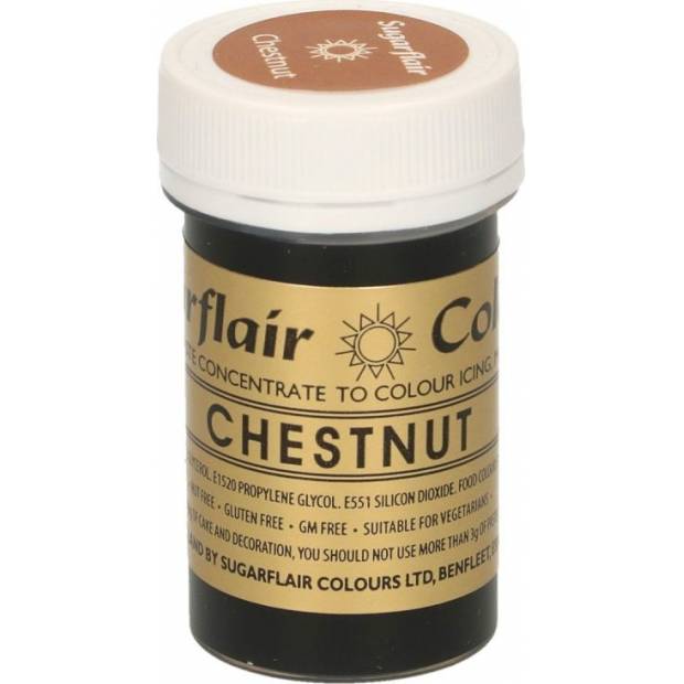 Gelová barva chestnut kaštanová 25g - Sugarflair