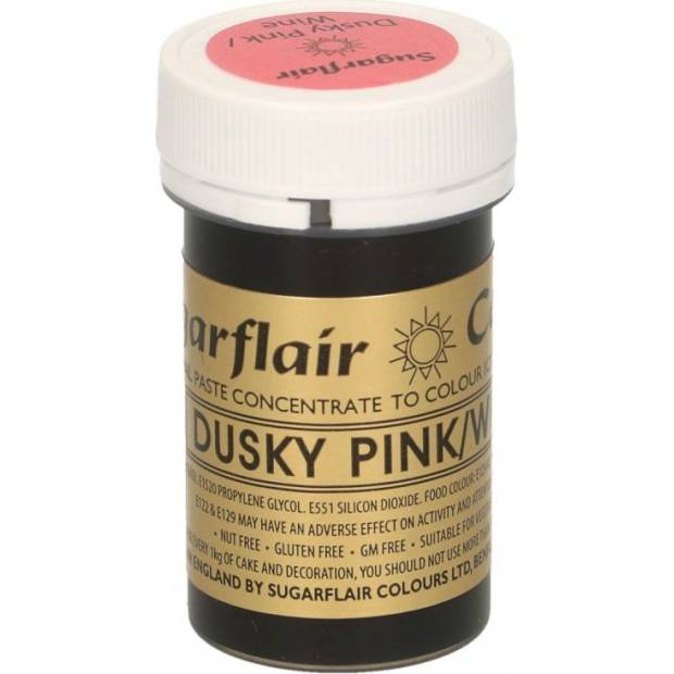 Gelová barva dusky pink 25g - Sugarflair