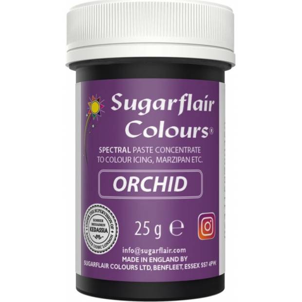 Gelová barva orchid 25 g - Sugarflair