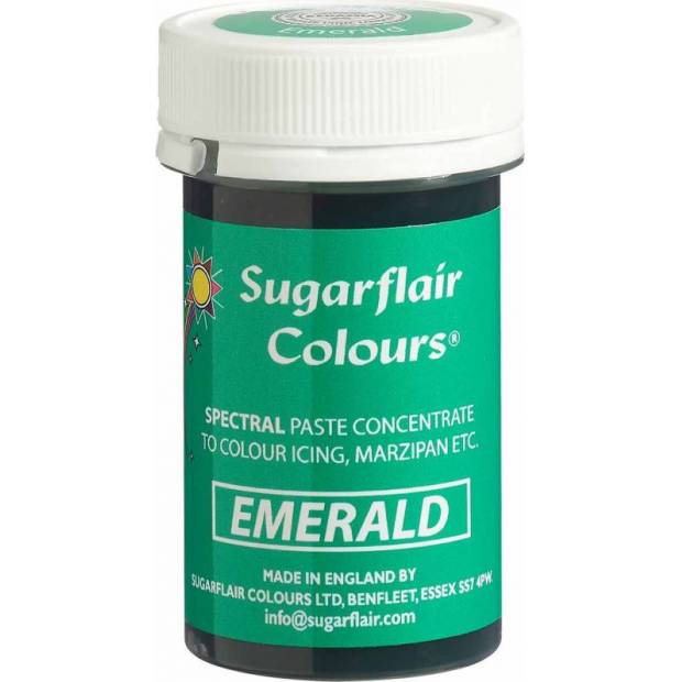 Gelová barva emerald 25g - Sugarflair