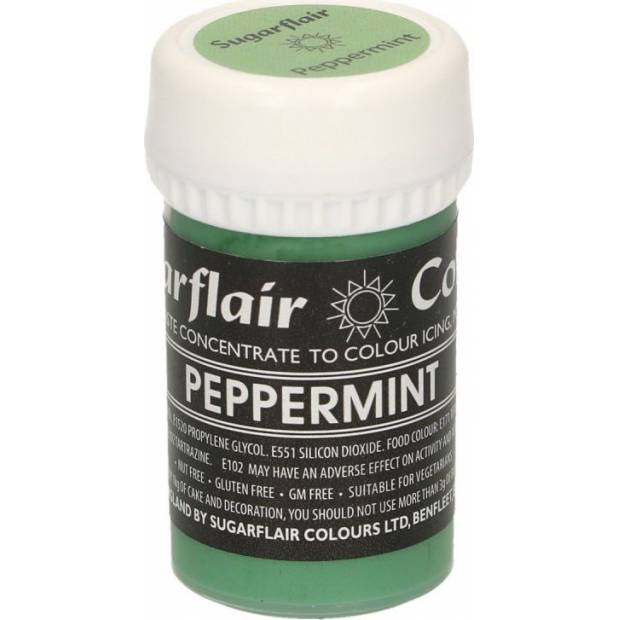 Gelová barva peppermint pastelová 25g - Sugarflair