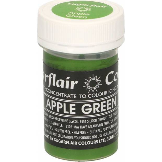 Gelová barva apple green pastelová 25g - Sugarflair