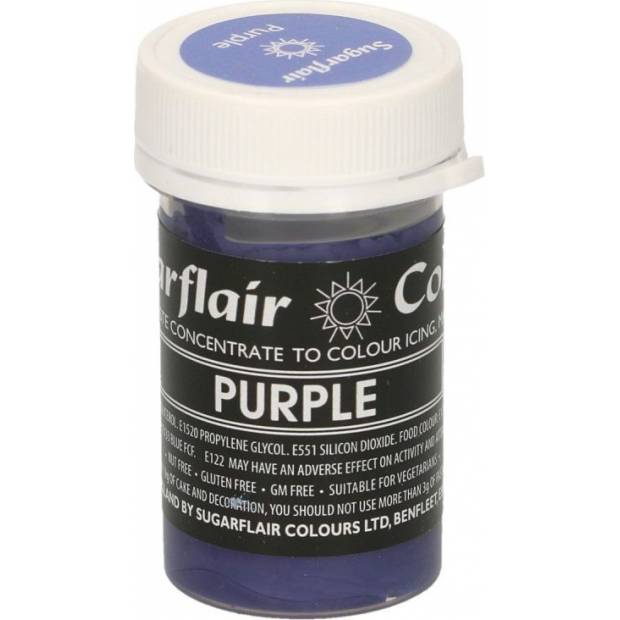 Gelová barva purple pastelová 25g - Sugarflair