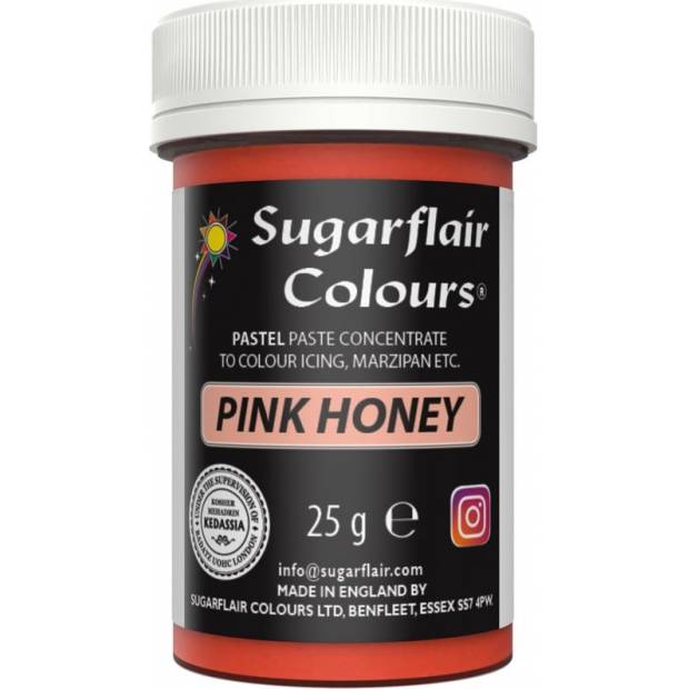 Gelová barva pink honey pastelová 25 g - Sugarflair