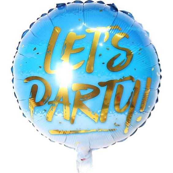 Fóliový balónek kulatý Let s Party 46cm - Cakesicq