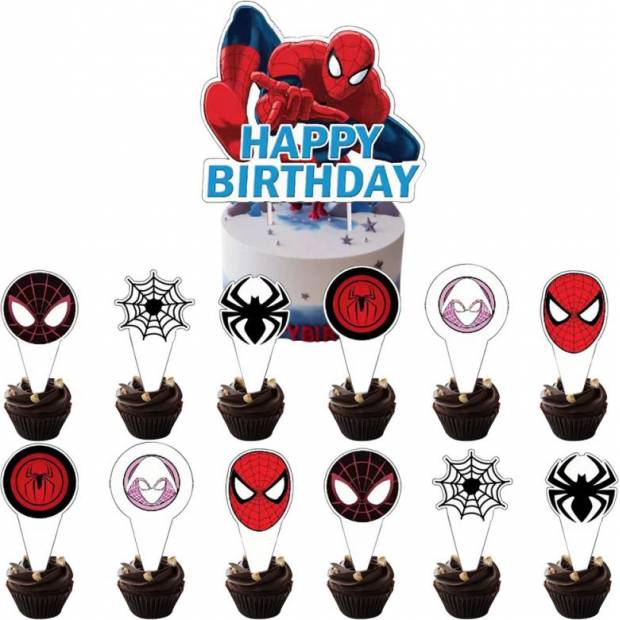 Zápich do dortu a muffinů - Spiderman - Cakesicq