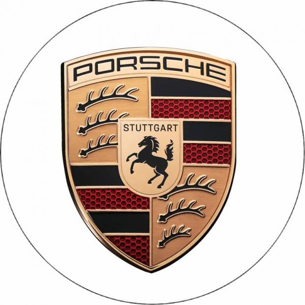 Jedlý papír logo Porsche 19,5 cm