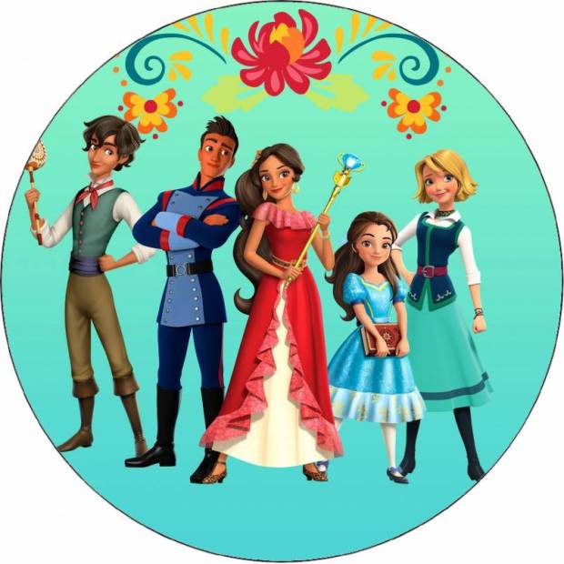 Jedlý papír Elena z Avaloru a přátelé 19,5 cm