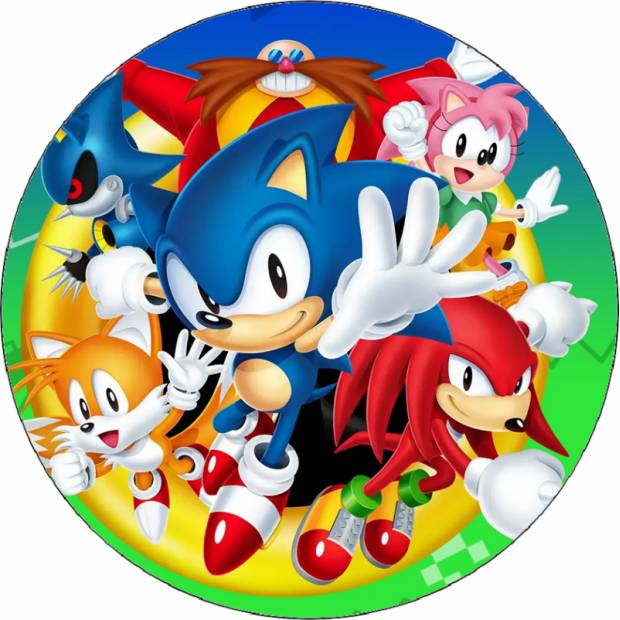 Jedlý papír Ježek Sonic a přátelé 19,5 cm