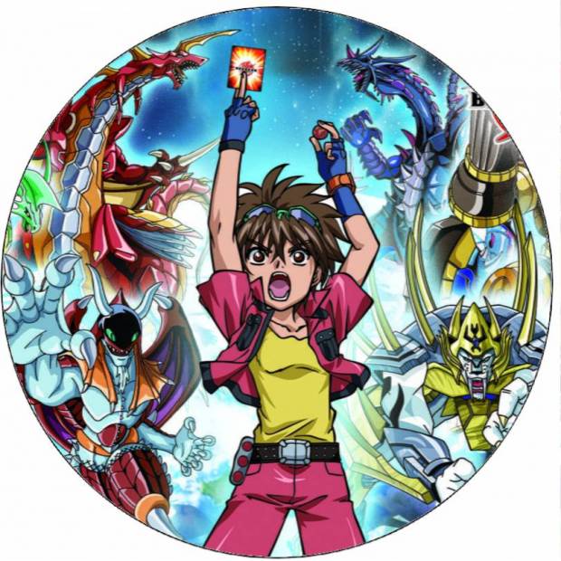 Jedlý papír Bakugan souboj 19,5 cm