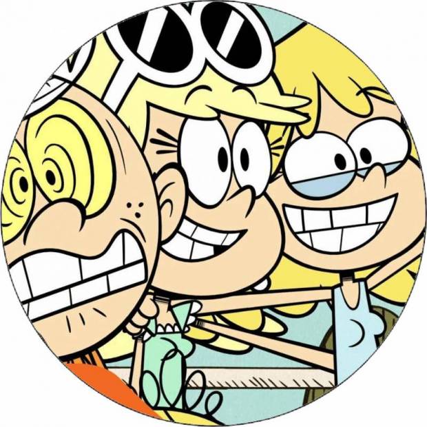 Jedlý papír The Loud House Lincoln a sestry při focení 19,5 cm