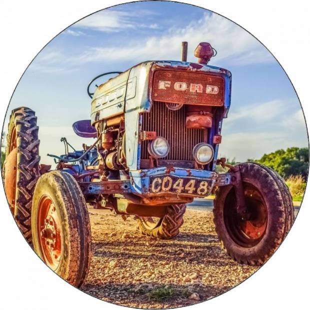 Jedlý papír retro traktor Ford 19,5 cm