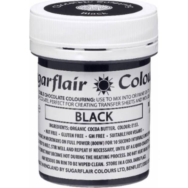 Barva do čokolády black 35g - Sugarflair