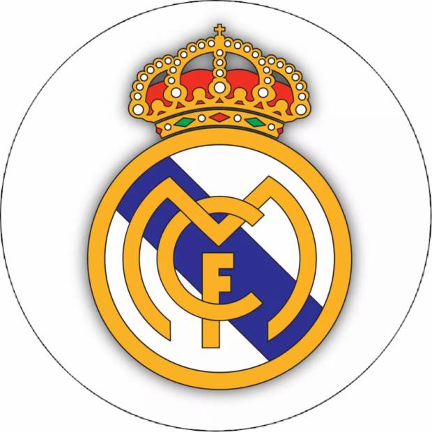 Jedlý papír logo Real Madrid 19,5 cm