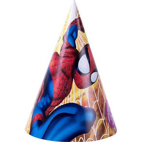 Párty papírová čepička Spiderman 6ks - Cakesicq