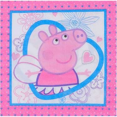 Papírové ubrousky 33x33cm 10ks Prasátko Peppa - Cakesicq