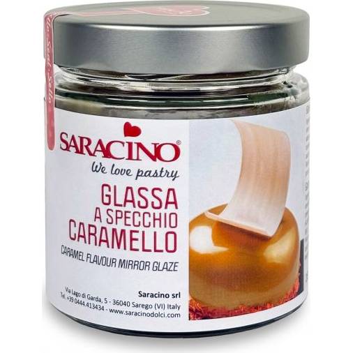 Zrcadlová poleva karamelová 350g - Saracino