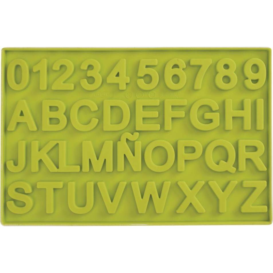 Fotografie Silikonová forma na čokoládu čísla a písmena - Ibili