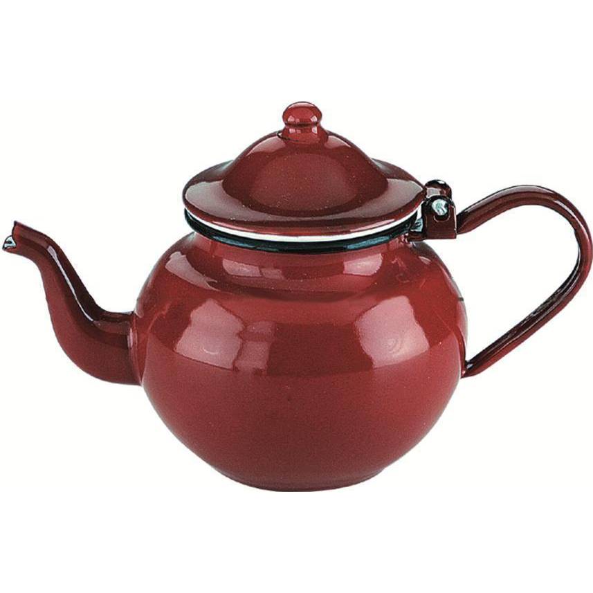 Fotografie Smaltovaná konvička na čaj 0,75l - červená - Ibili
