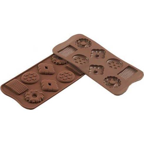 Fotografie Silikonová forma na čokoládu – sušenky - Silikomart