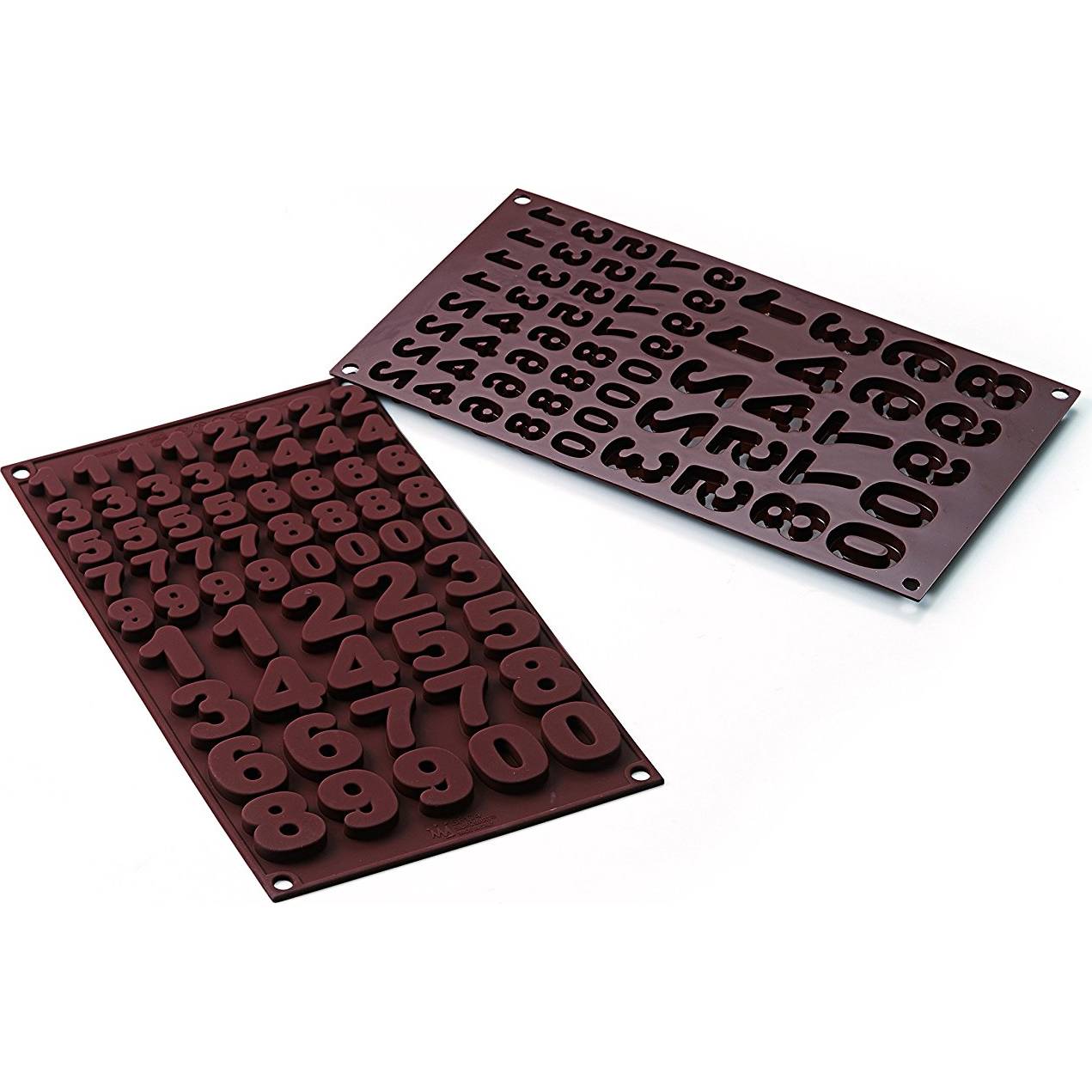 Fotografie Silikonová forma na čokoládu čísla - Silikomart