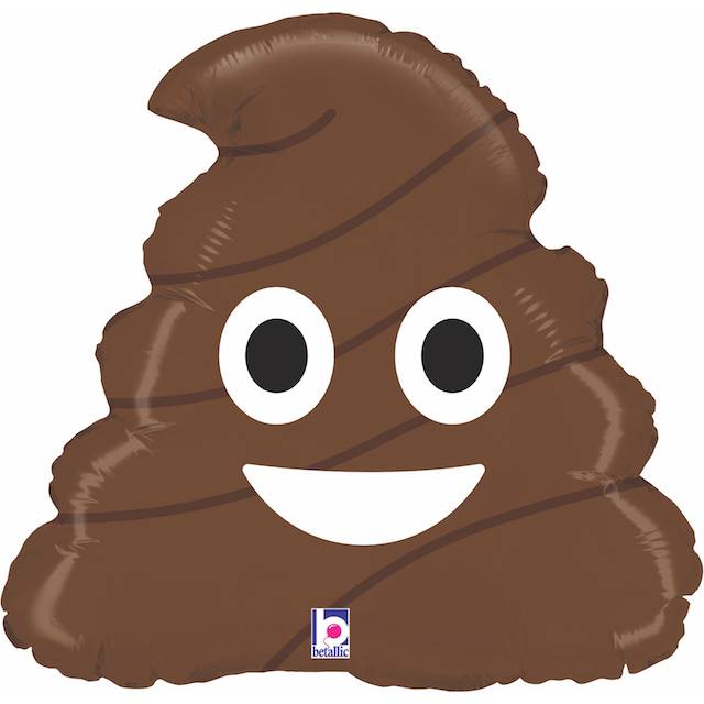 Fotografie Nafukovací balónek emoji Poo 51 cm - Grabo