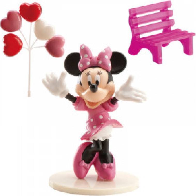 Fotografie Figurka na dort Minnie balónky a lavička - Dekora