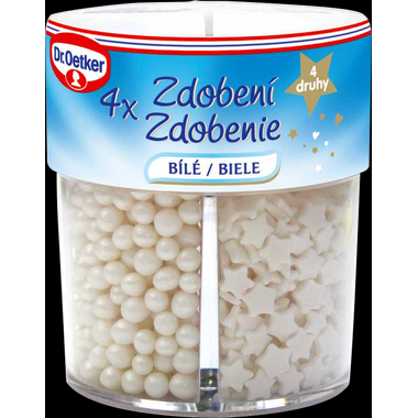 Dr. Oetker Zdobení 4 druhy bílé (73 g)