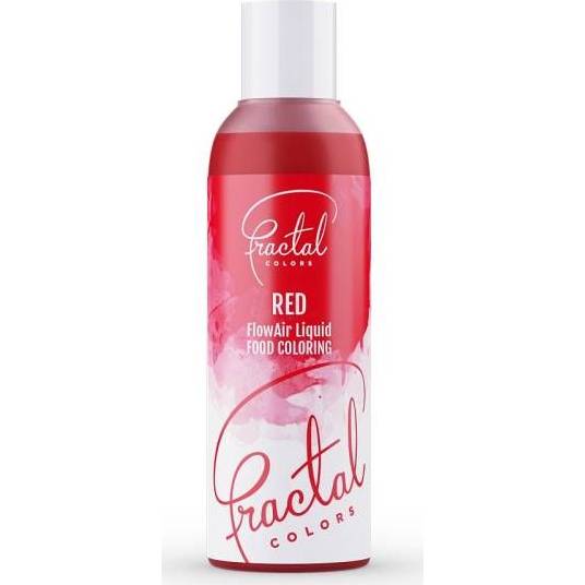 Fotografie Airbrush barva tekutá Fractal - Red (100 ml)
