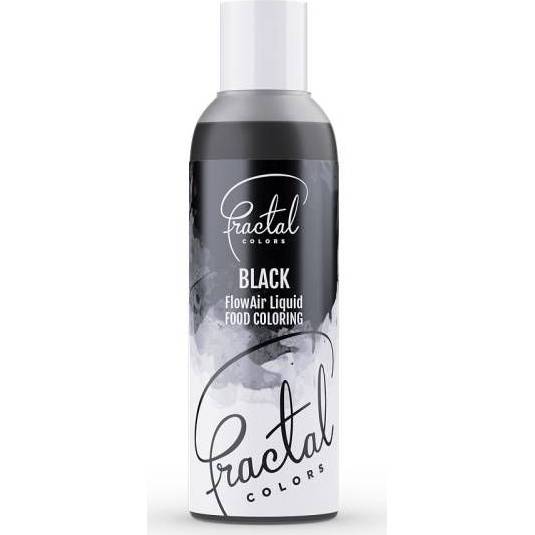 Fotografie Airbrush barva tekutá Fractal - Black (100 ml)
