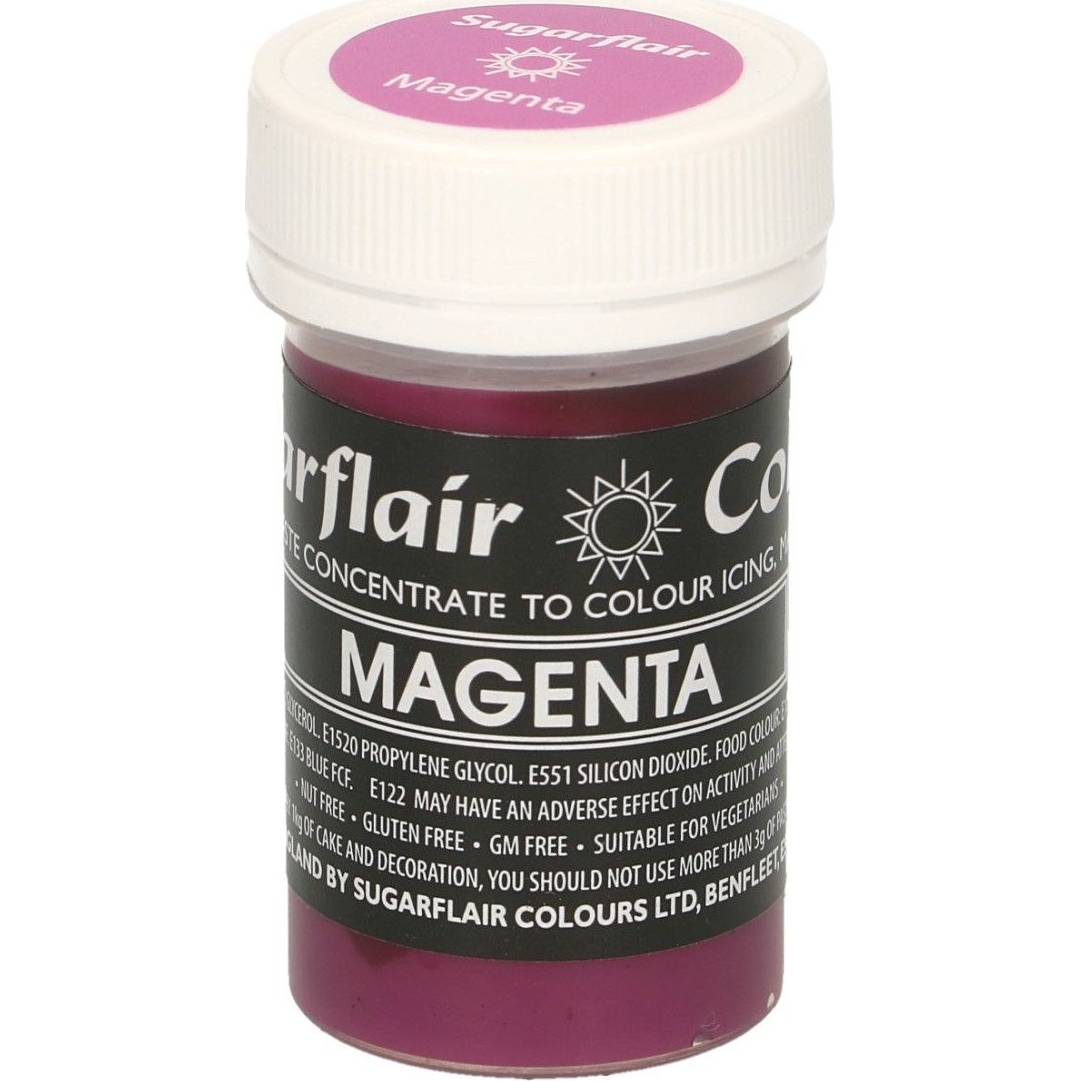 Gelová barva sugarflair magenta (25g) - Sugarflair