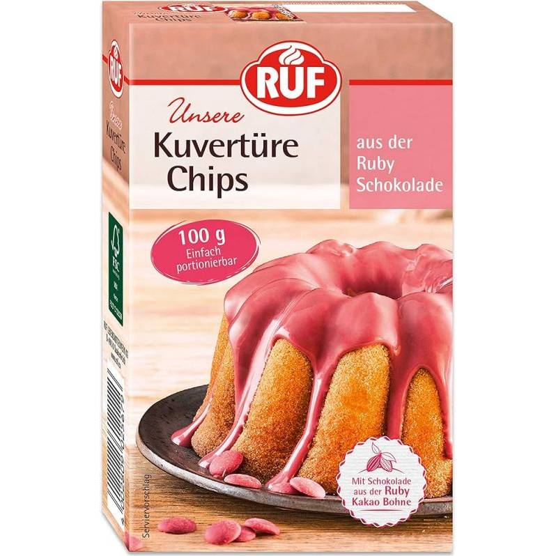 Ruby čokoláda couverture 100g - RUF