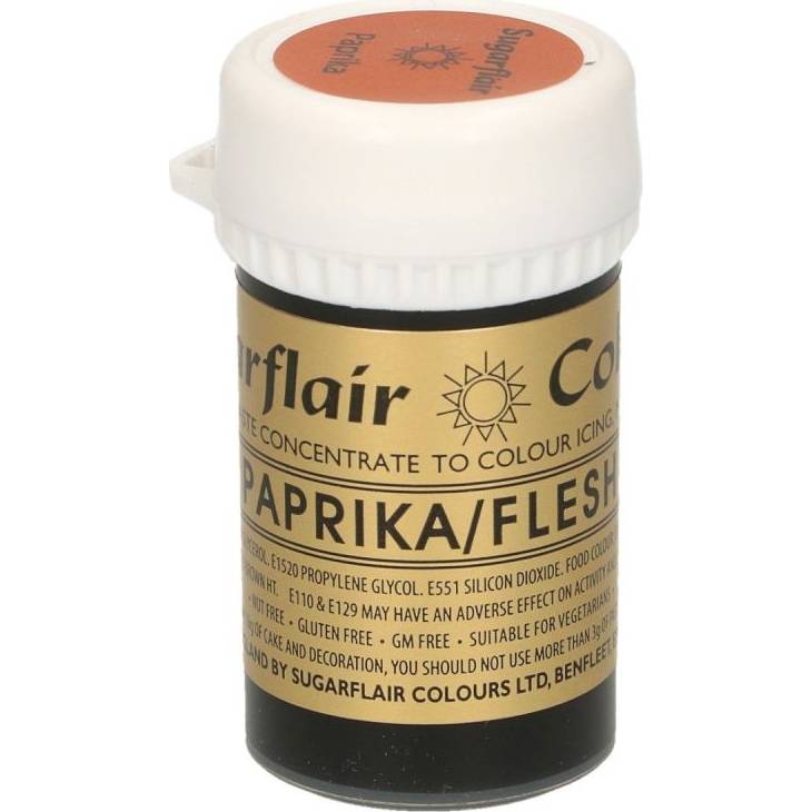 Gelová barva paprika - flesh 25g - Sugarflair