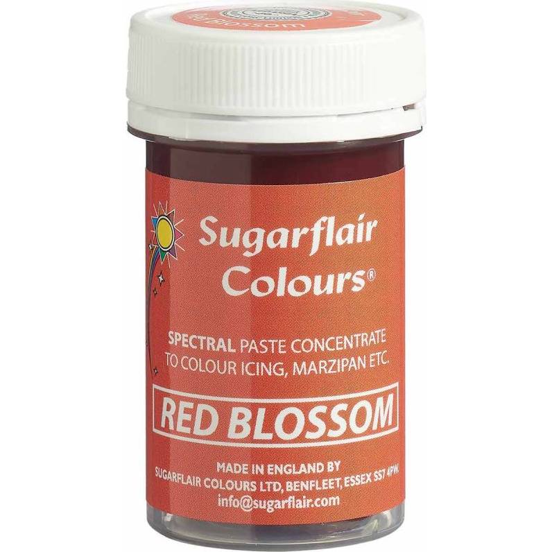 Gelová barva red blossom 25g - Sugarflair